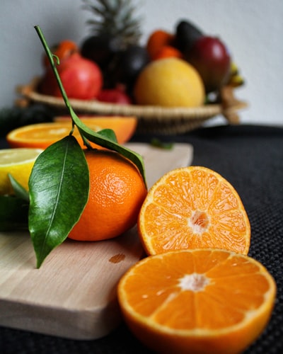 橘子选择性聚焦照片